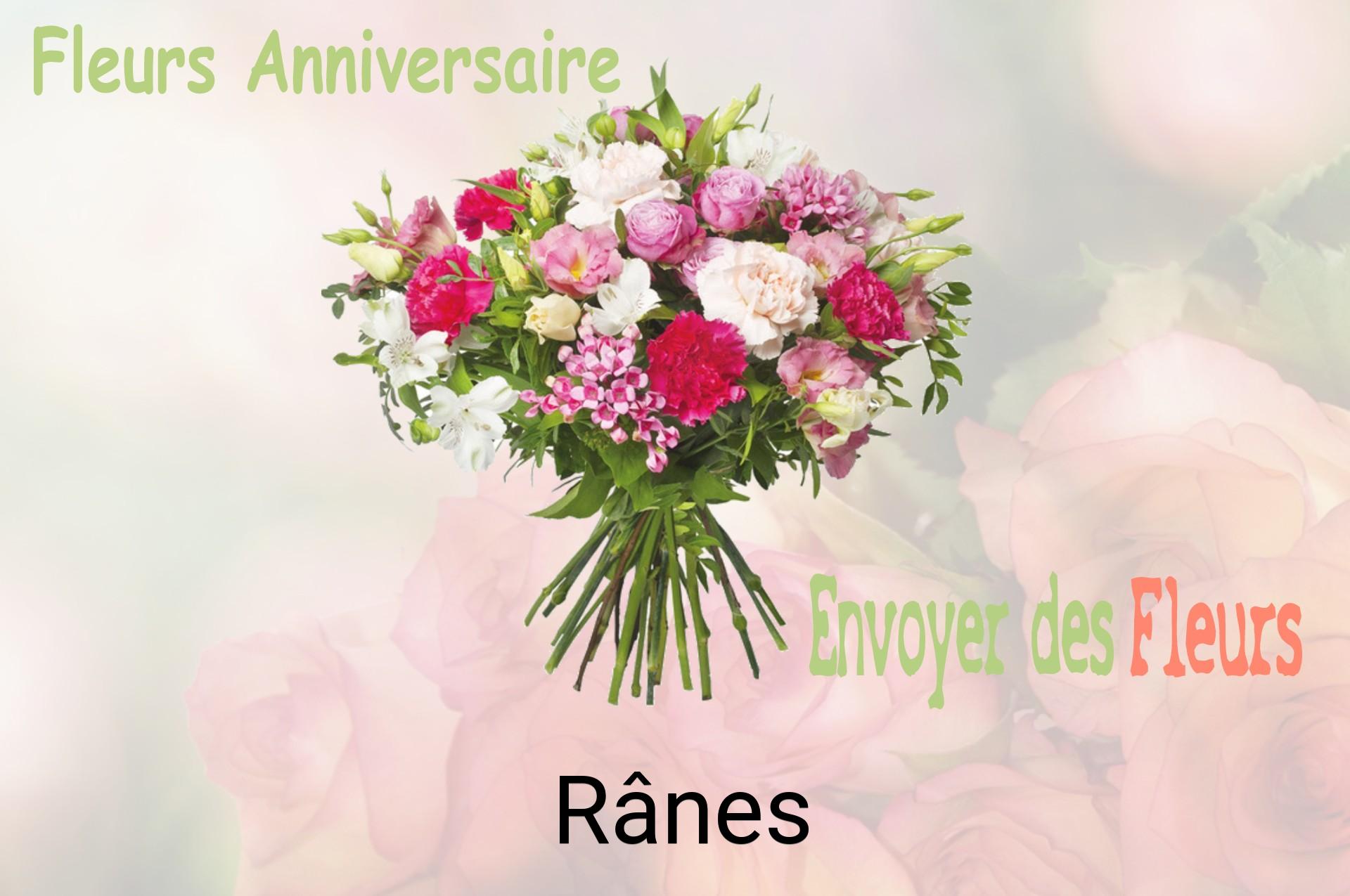 Bouquet de fleurs d’anniversaire livré à Rânes